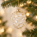 Ivory Frost Hanging Decoration - ნაძვის ხის სათამაშო