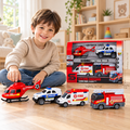 Multifuncion Fire Succour Cars With Sound And Light Set - სათამაშო მანქანა