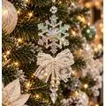 Aurora Crystal Snowflake Hanging Decoration - ნაძვის ხის სათამაშო