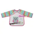 Cangaroo-ს წინსაფარი BABY BIB WITH SLEEVE MESSY PINK 1008