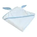 KikkaBoo-ს ახალშობილის პირსახოცი Hooded towel Little Bunny blue