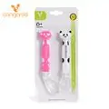Cangaroo-ს ჩვილის კოვზები Set of silicone spoons “Baby Panda“ Girl F1607
