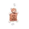 Plush bear baby on board toy KikkaBoo-ს ახალშობილის სათამაშო მანქანისთვის