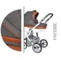 Baby Merc Faster 3 100C საბავშვო ეტლის 2x1 კომპლექტი