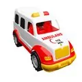 Ucar Toys-ის სათამაშო სასწრაფოს მანქანა 62 UCARTOYS TOMBUL AMBULANCE