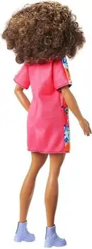 Barbie Doll Fashionista Brunette With Graffiti Dress  - ბარბის თოჯინა, 3 image
