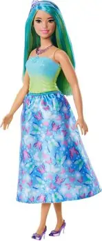 Barbie Royal Doll with Brightly Highlighted Fantasy Hair - ბარბის თოჯინა, 5 image