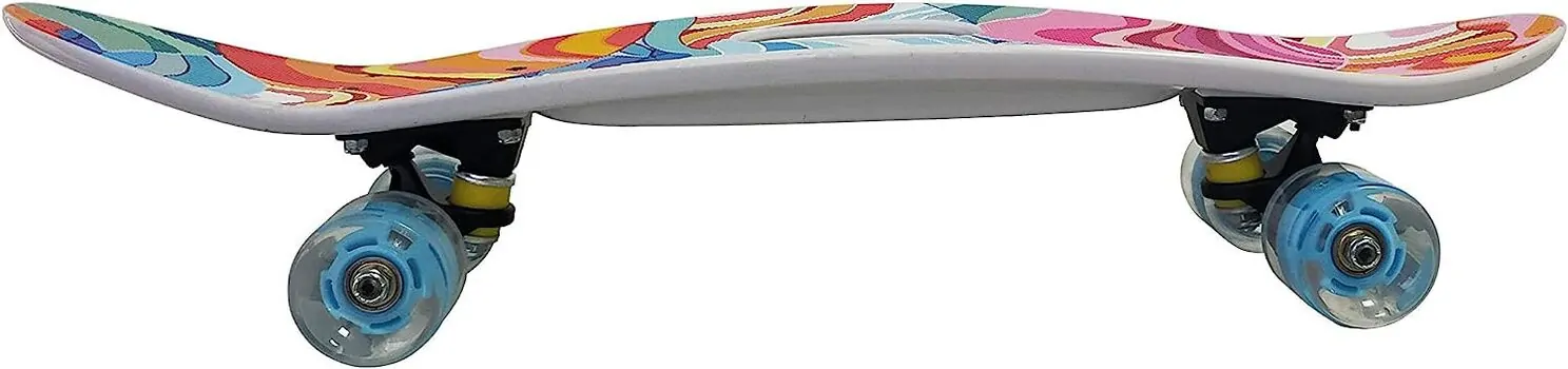 Penny Board Colorful Waves With LED Wheels პენიბორდი, 4 image