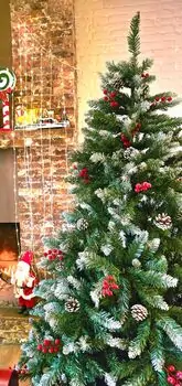 Christmas Tree 180 CM With Snow-Covered Branches, Pine Cones And Berries - ნაძვის ხე დათოვლილი ბოლოებით, გირჩით და კენკრით, 3 image