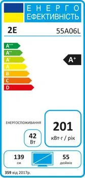 ტელევიზორი 2Е TV LED 55" 4K 55A06L Smart Android, Black, 13 image