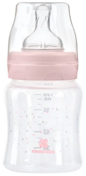Kikkaboo Feeding Bottle 120ml Hippo Dreams Pink - ახალშობილის ბოთლი