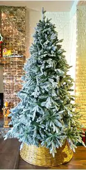 Christmas Tree 210 CM PE+PVC Snow-Covered - დათოვლილი ნაძვის ხე შერეული სილიკონის წიწვებით, 2 image