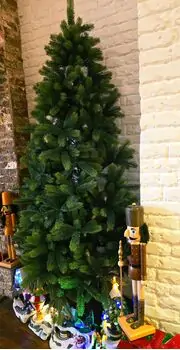 Half Christmas Tree 180 CM PE - კედლის ნაძვის ხე 100 % სილიკონი, 3 image