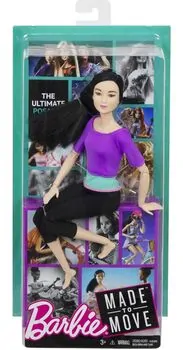 BARBIE Made to Move MTL-DHL84 ტანმოვარჯიშე თოჯინა, 12 image