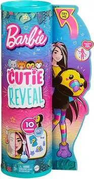 Barbie Cutie Reveal Dolls Tropical Jungle Series HKR00 თოჯინა ფერის ტრანსფორმაციით, 6 image