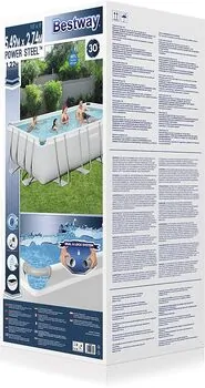 Bestway 56466 Power Steel With Sand Filter Pump And Ladder კარკასული აუზი ქვიშის ფილტრით და კიბით, 6 image