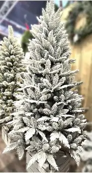 Christmas Tree 180 CM PE + PVC Snow-Covered - დათოვლილი ნაძვის ხე შერეული სილიკონის წიწვებით, 2 image