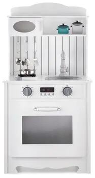 Toy Wooden Kitchen With Accessories TX1176 ხის სათამაშო სამზარეულო
