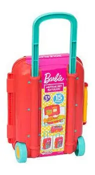 Dede 03478 BARBIE KITCHEN SET LUGGAGE სათამაშო სამზარეულოს აქსესუარები, 5 image
