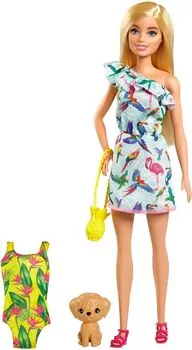 Barbie Blonde Doll With Travel Accessories GRT87 - ბარბის თოჯინა აქსესუარებით, 4 image
