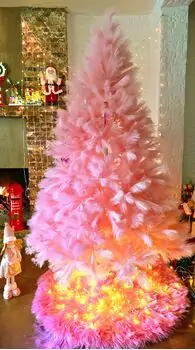 Pink Feather Christmas Tree 210 CM - ნაძვის ხე ბუმბულის წიწვებით, 2 image