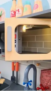 Toy Wooden Kitchen With Accessories - ხის სათამაშო სამზარეულო, 6 image