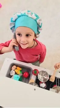 Wooden Multifunctional Kitchen Toy - ხის სათამაშო სამზარეულო, 8 image