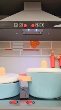 Toy Wooden Kitchen With Accessories - ხის სათამაშო სამზარეულო, 5 image