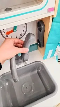 Wooden Multifunctional Kitchen Toy - ხის სათამაშო სამზარეულო, 4 image