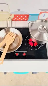 Wooden Multifunctional Kitchen Toy - ხის სათამაშო სამზარეულო, 3 image