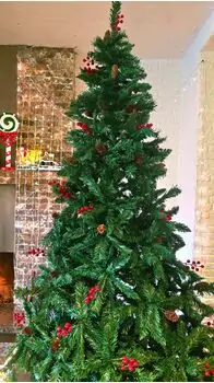 Christmas Tree 240 CM With Pine Cones And Berries - საახალწლო ნაძვის ხე გირჩით და კენკრით, 3 image