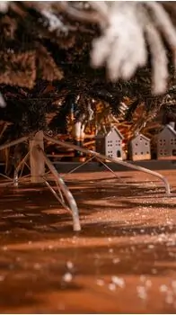 Christmas Tree 270 CM PE + PVC Snow-Covered - დათოვლილი ნაძვის ხე შერეული სილიკონის წიწვებით, 8 image
