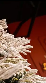 Christmas Tree 270 CM PE + PVC Snow-Covered - დათოვლილი ნაძვის ხე შერეული სილიკონის წიწვებით, 11 image