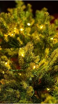 Christmas Tree With Lights  - საახალწლო ნაძვის ხე შერეული სილიკონის წიწვებით და განათებით 240 CM (OT2335), 10 image