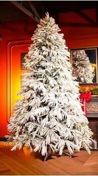 Christmas Tree 270 CM PE + PVC Snow-Covered - დათოვლილი ნაძვის ხე შერეული სილიკონის წიწვებით, 2 image