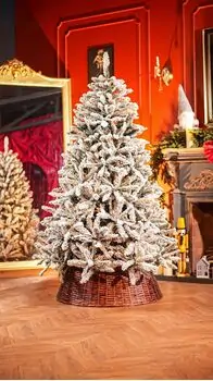 Snow-Covered Christmas Tree საახალწლო ნაძვის ხე დათოვლილი ტოტებით 180 სმ, 2 image