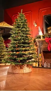 Christmas Tree With Mixed Silicone Needles And Lights PE+PVC 210 CM  - ნაძვის ხე შერეული სილიკონის წიწვებით და ანათებით, 2 image