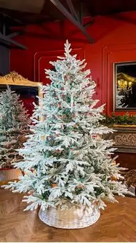 Snow-Covered Christmas Tree PE+PVC 240 CM - დათოვლილი ნაძვის ხე შერეული სილიკონის წიწვებით, 2 image