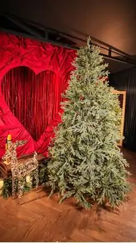 Christmas Tree საახალწლო ნაძვის ხე სილიკონის წიწვებით 240 CM (OT2329), 2 image