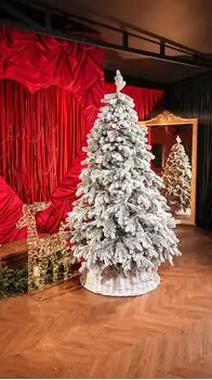 Kovalivian  Christmas Tree PE 210 CM Snow-Covered ნაძვის ხე დათოვლილი ტოტებით, 100% სილიკონი, 2 image