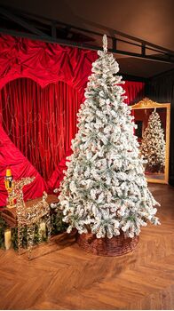 Christmas Tree With Lights 240 CM Snow-Covered ნაძვის ხე დათოვლილი ტოტებით და განათებით, 2 image