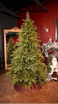 Winterlyn Christmas Tree 100% Silicone Needle With Lights PE 210 CM - ნაძვის ხე 100% სილიკონის წიწვებით და განათებით, 2 image