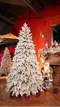 Winterella Snow-Covered Christmas Tree PE 180CM 100% Silicone - დათოვლილი ნაძვის ხე 100% სილიკონი, 2 image