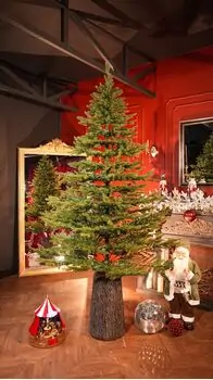 December Dream Christmas Tree PE+PVC 210 CM With Mixed Silicone Needle - ნაძვის ხე შერეული სილიკონის წიწვებით, 2 image