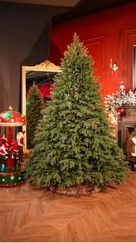 Aurepine Grand Wide Christmas Tree PE 220 CM 100 % Silicone Needle  - ნაძვის ხე 100% სილიკონი, 2 image