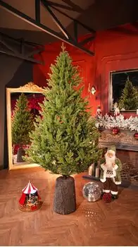 Christmas Whisper Tree PE+PVC 210 CM With Mixed Silicone Needle - ნაძვის ხე შერეული სილიკონის წიწვებით, 2 image