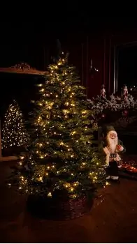Pineora Christmas Tree  180 CM Mixed Silicone With Lights PE + PVC - ნაძვის ხე შერეული სილიკონი, განათებით, 3 image
