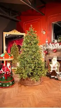 Elowyn Christmas Tree 100% Silicone With Lights 180 CM - ნაძვის ხე 100 % სილიკონი, განათებით, 2 image