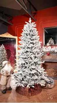Roselle Snow-Covered Christmas Tree  PE+PVC 210 CM  - დათოვლილი ნაძვის ხე შერეული სილიკონის წიწვებით, 2 image