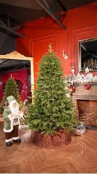 Nordora Christmas Tree PE+PVC 180 CM With Mixed Silicone Needle - ნაძვის ხე შერეული სილიკონის წიწვებით, 2 image